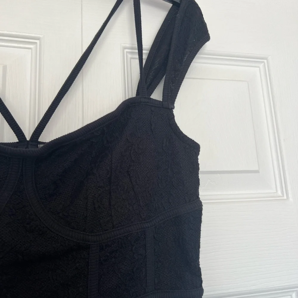 Anthropologie black fitted dress M NWT - Picture 6 of 12